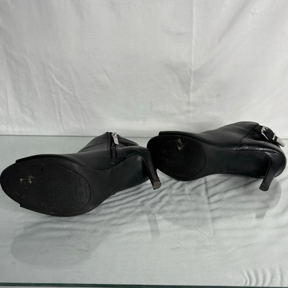 Women's Unisa Unselly3-R black 6 1/2 Open Toe bootie